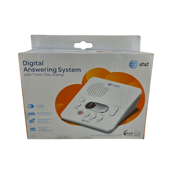 at&t Other - AT&T Digital Answering System Model 1740 Time Day Stamp New In Box